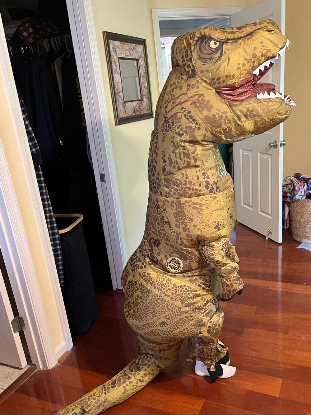 Halloween Jurassic World T-Rex Inflatable Costume - Kids OS